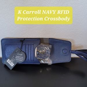 RFID Protected Crossbody NAVY by K Carrol